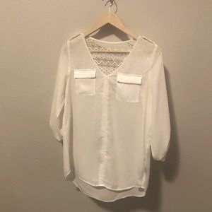 White Sheer Blouse